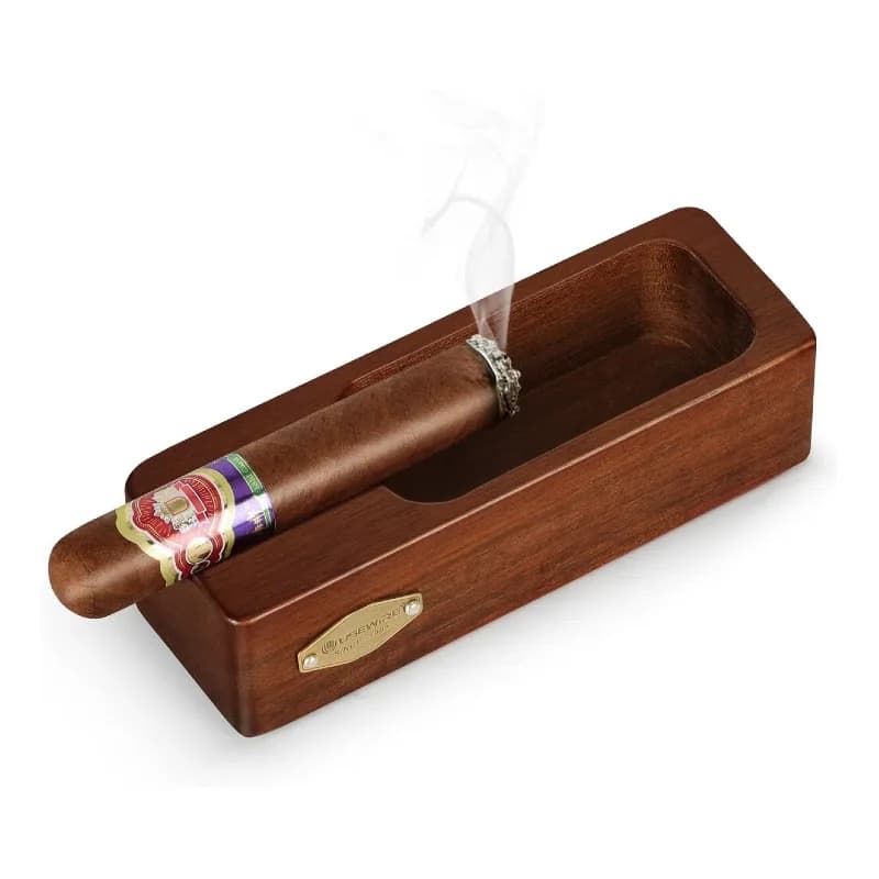 Ashtrays, Wooden Ashtray, Cigar Ashtrays, outdoor and Home Office Decoration Useful Ashtray, Smoking Lover's Gift