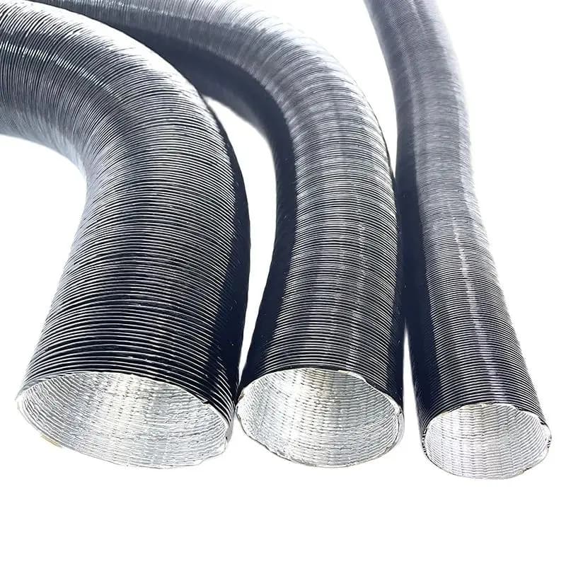 25/42/60/75/90mm Diameter 60-200cm Lenght  Air Diesel Parking Heater Duct Pipe Tube Hose For Webasto Eberspacher Car Camper