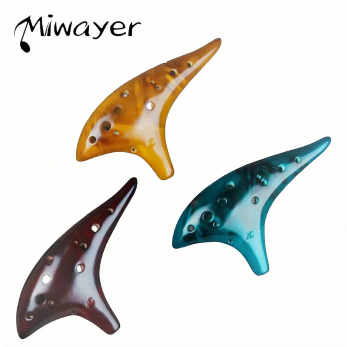 Miwayer Ocarina12 Tones Alto C High Quality Ocarina Classic Flute Musical Instrument Good Gift for Beginners Chinese Tao