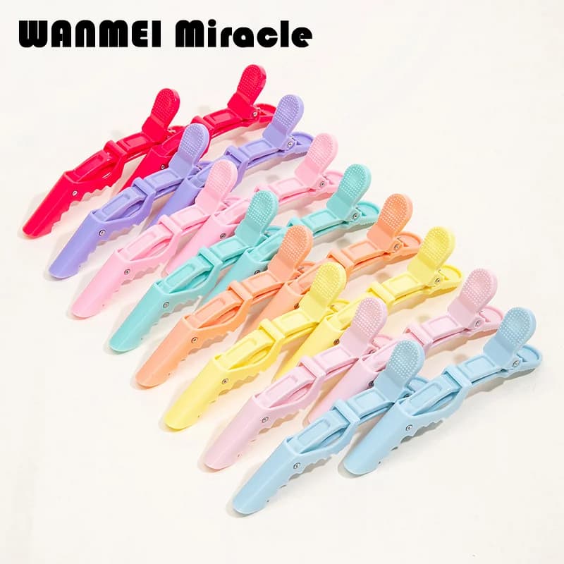 6/10pcs Plastic Hair Clips for hair 11.5CM Hairdressing Clamps Claw Section Alligator Hair Clips Hair Styling Accessories