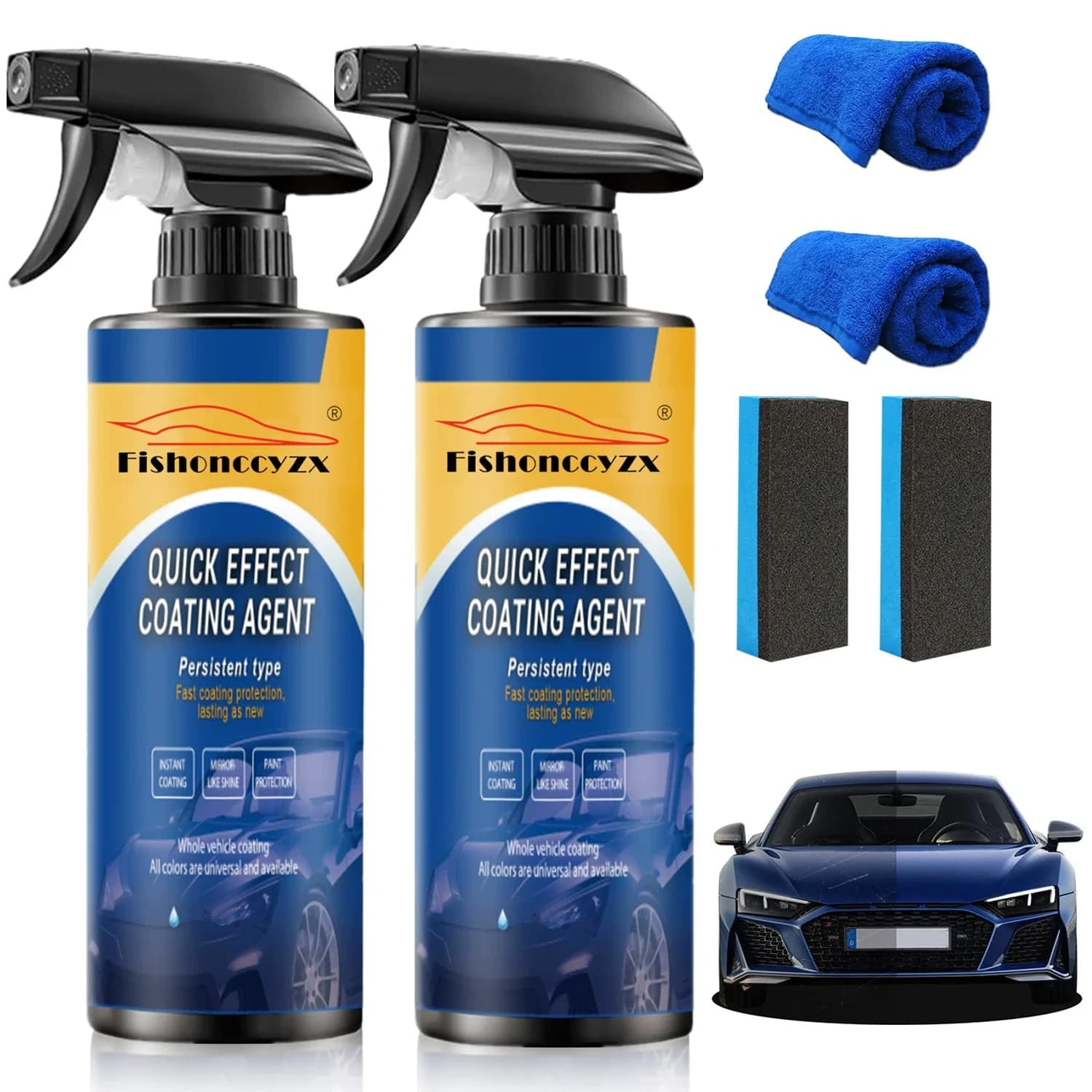 Car Coating Spray Quick Effect Coating Agent Coat Car Wax Car Scratch Wax Coating Spray Oil Film Emulsion Glass Cleaner