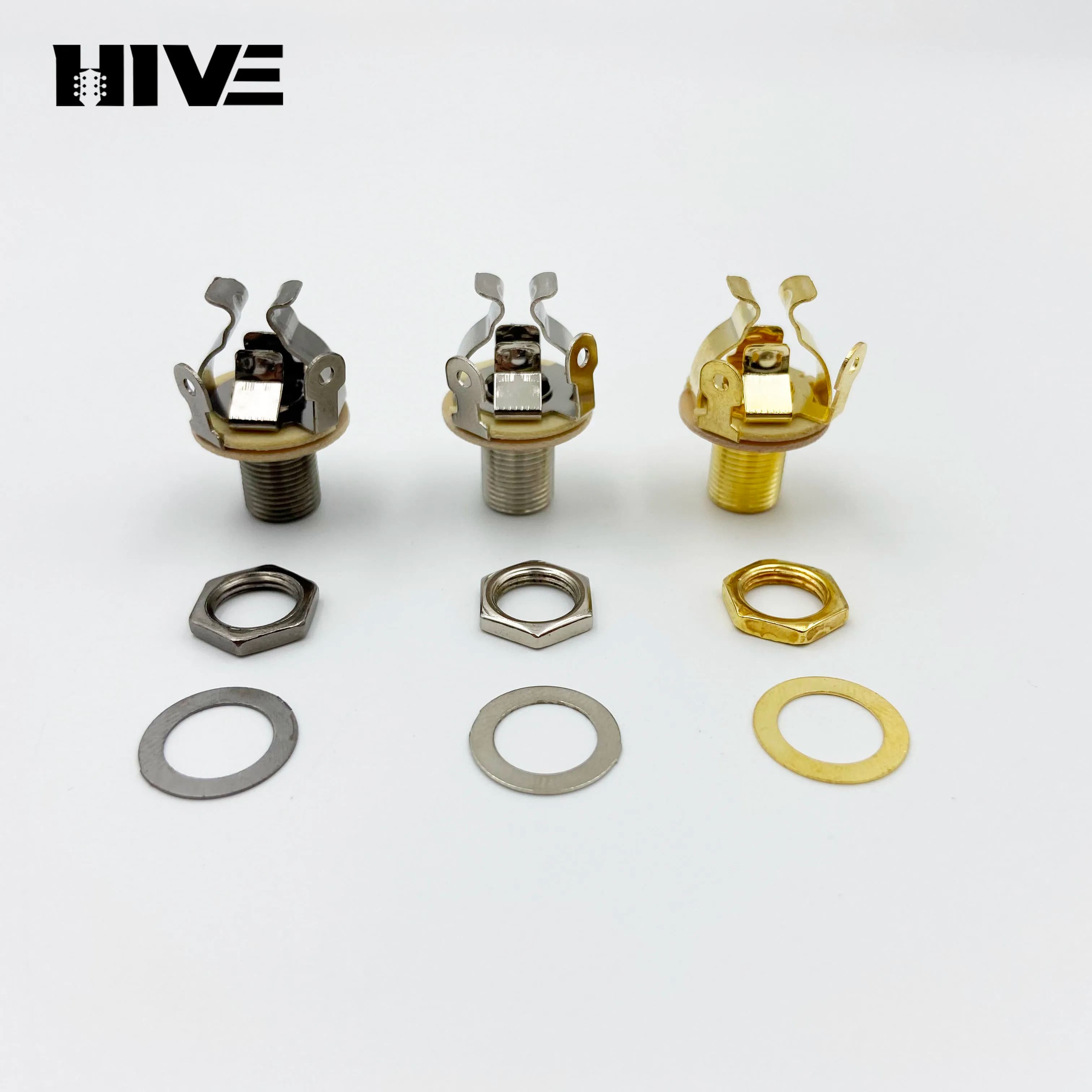 Bronze Multi-point Pickup Single-color Track Bass Guitar Wipe-out Jack Output Socket Interface Guitar Accessories