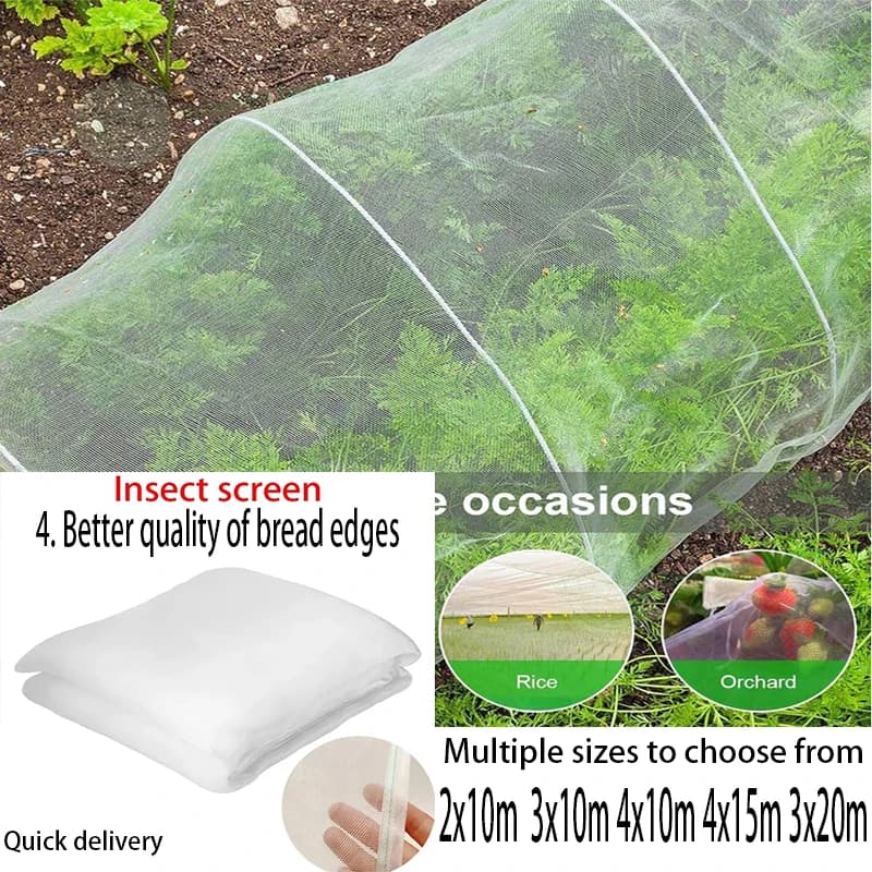 Insect-proof net, garden plant, fruit, flower and vegetable care cover, greenhouse protective net, pest-proof bird net
