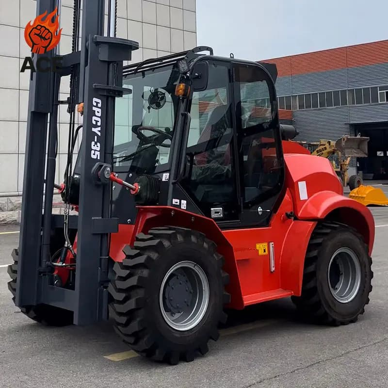 New Design 4x4 Forklift 3.5 Ton Free Shipping All Terrain Forklift 5 Ton Warehouse 3 Ton Forklift Sales With Customized