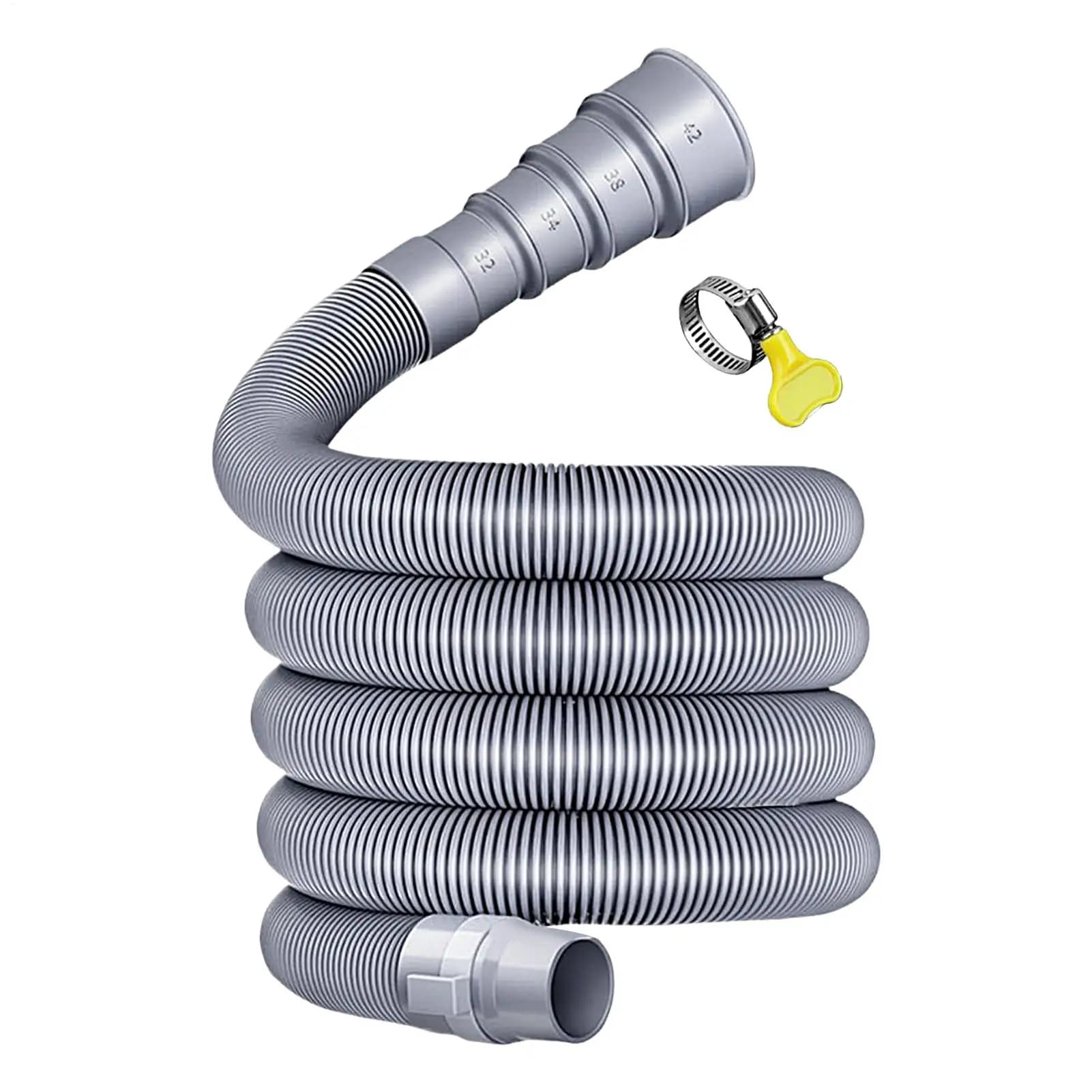 3/4/ 5m Caravan Sewer Pipe Kit Foldable RV Trailer Sewer Hose With Adjustable Adapter And Clamp Leakproof RV Hose Rv Accessories