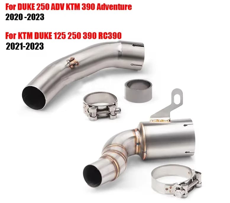 For DUKE 125 250 390 Adventure RC390 2020 - 2023 Motorcycle Exhaust System Modified Muffler Moto 51mm Front Middle Link Pipe