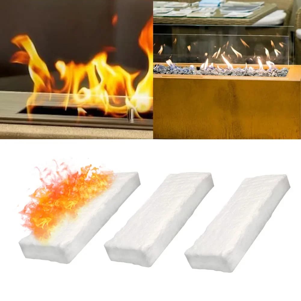3pc Bioethanol Sponge Ceramic Sponge Fireplace Accessories Indoor Ethanol Fireplace Bioethanol Burners Ceramic Wool
