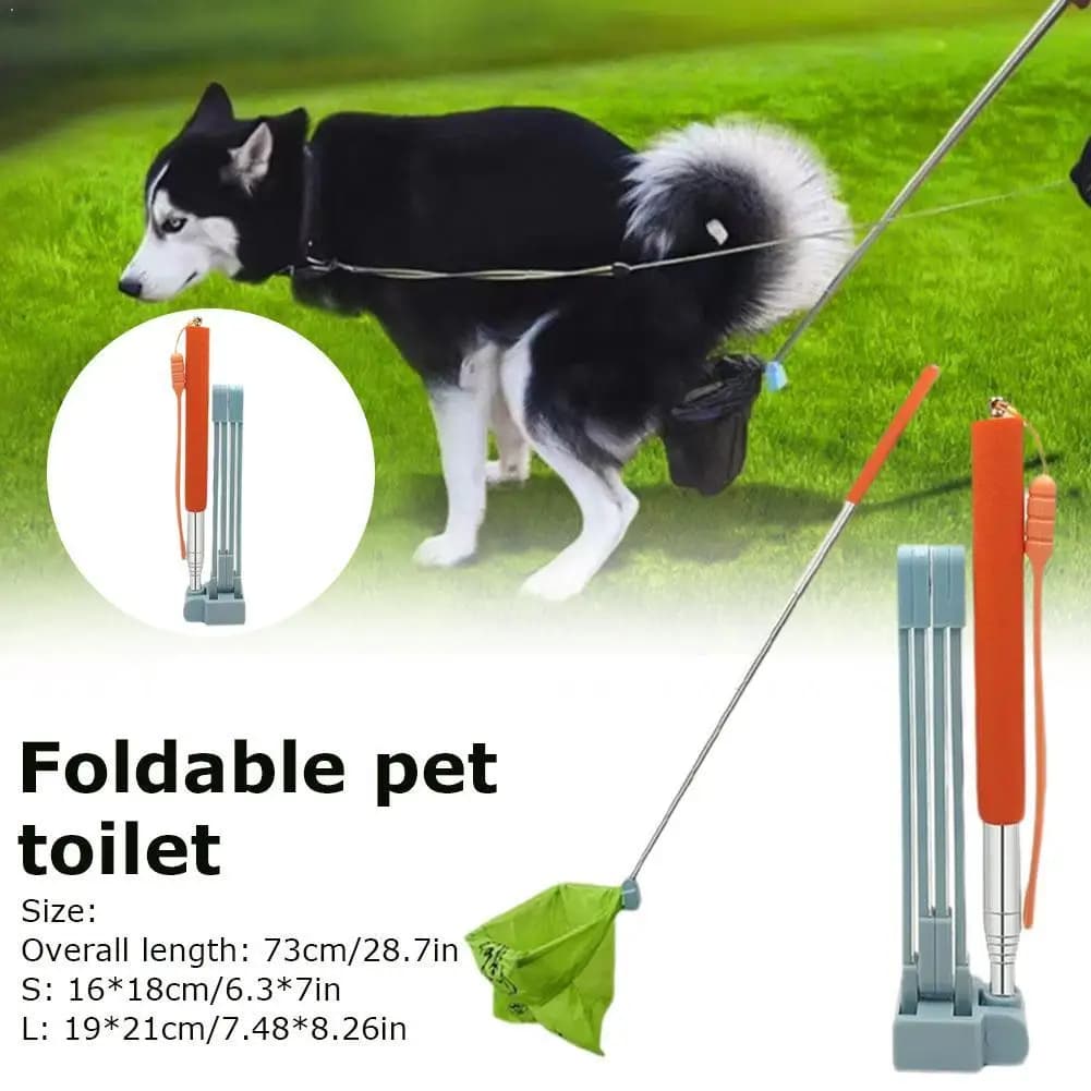 Long Handle Steel Dog Cat Pet Poop Scoop Garbage Grabber Dirt Picker Environmentally Friendly Clean Pet
