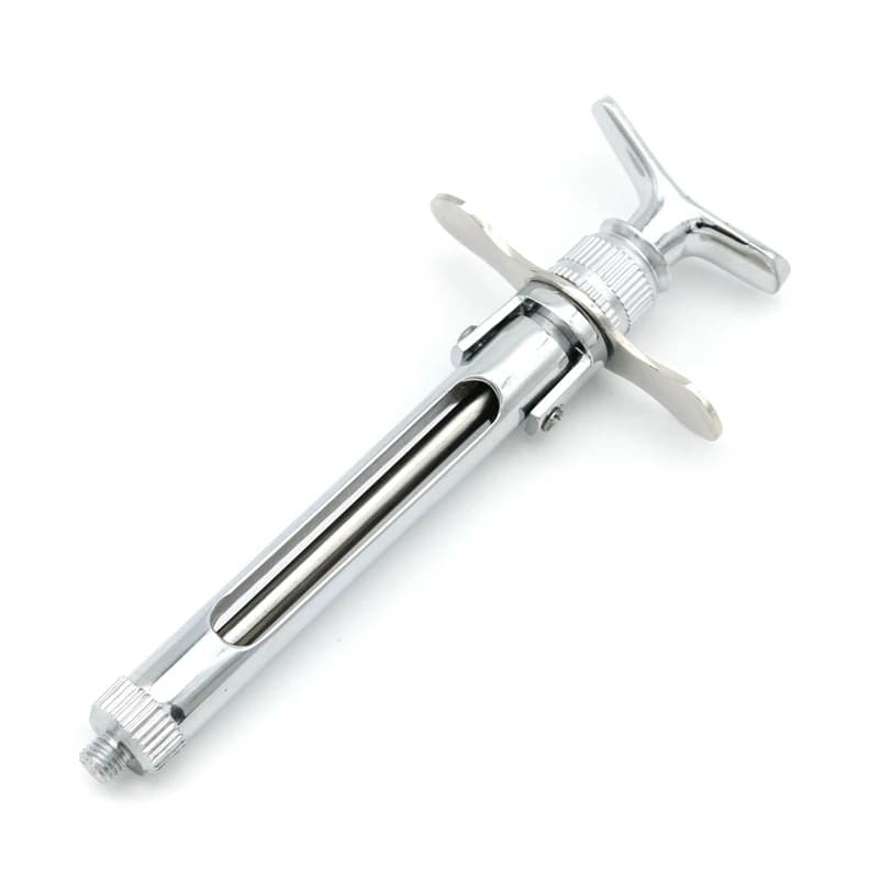 1Pc Dental Gun Syringe Stainless Steel Quantitative Press Type Syringe Dental Surgical Instrument 1.8ml Dental Surgery Tool
