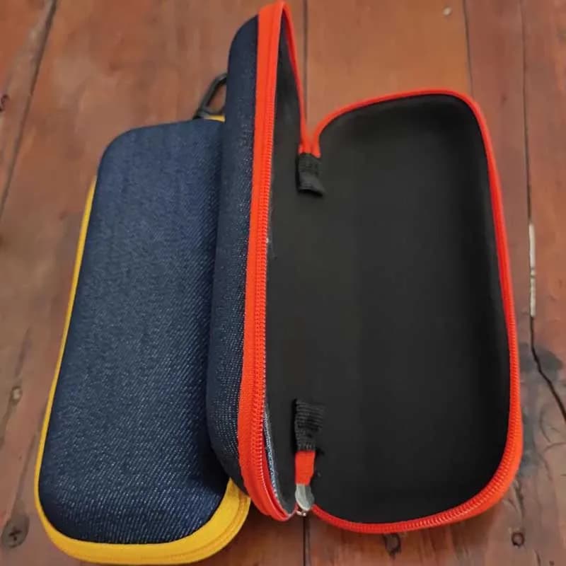 Fashion Denim Fabric Glasses Box Zipper Sunglasses Protection Container Eyeglasses Case Reading Glasses Organizer Carry Bag