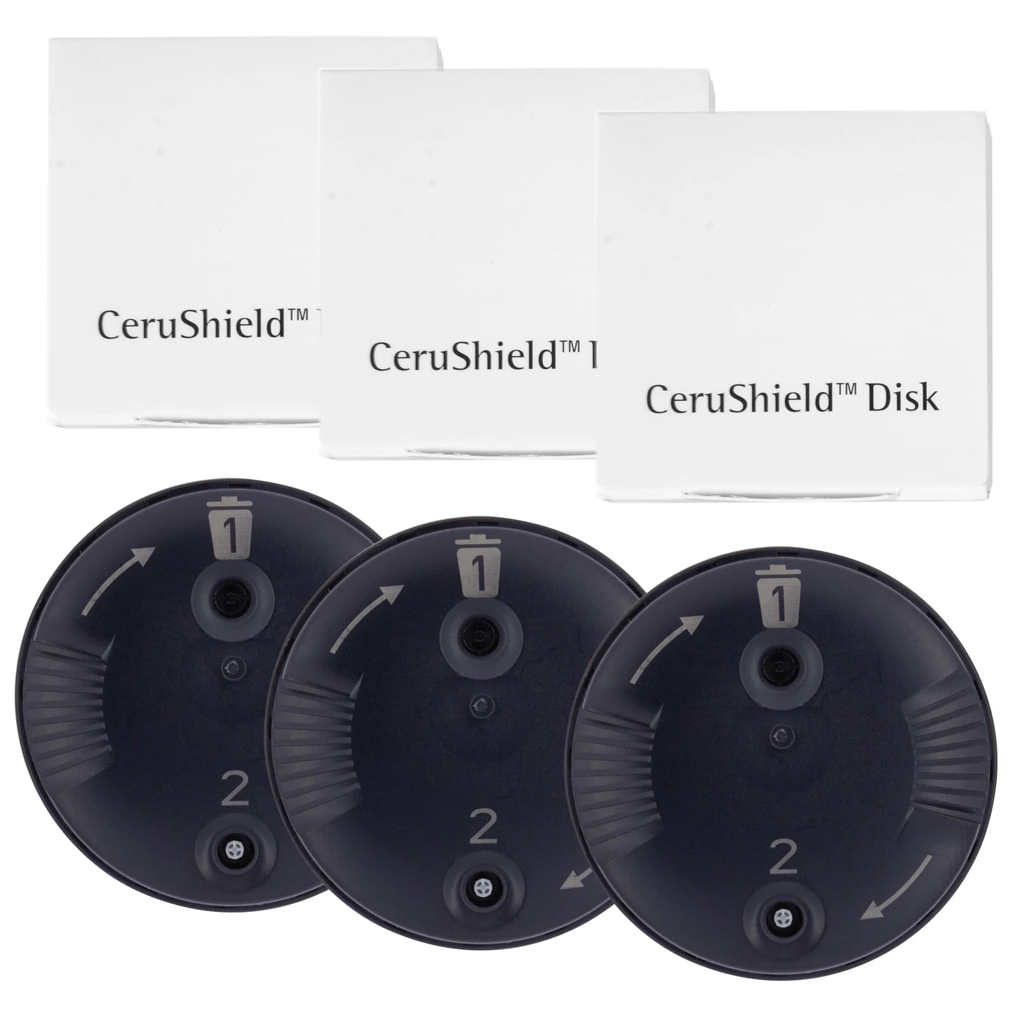 （3 pack/24 pcs）for Phonak CeruShield Disk Wax guard，Audeo Marvel Paradise Lumity Filters ，for Unitron Hearing aids Wax Guard
