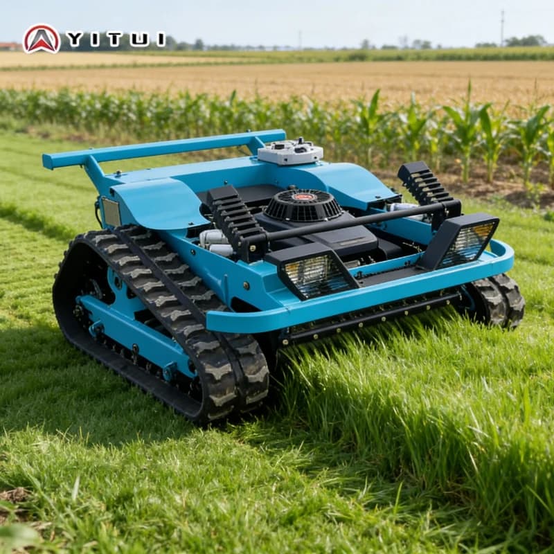 New Customized Heavy Duty Crawler Lawn Mower For Weeding - High Quality Remote Control Mower