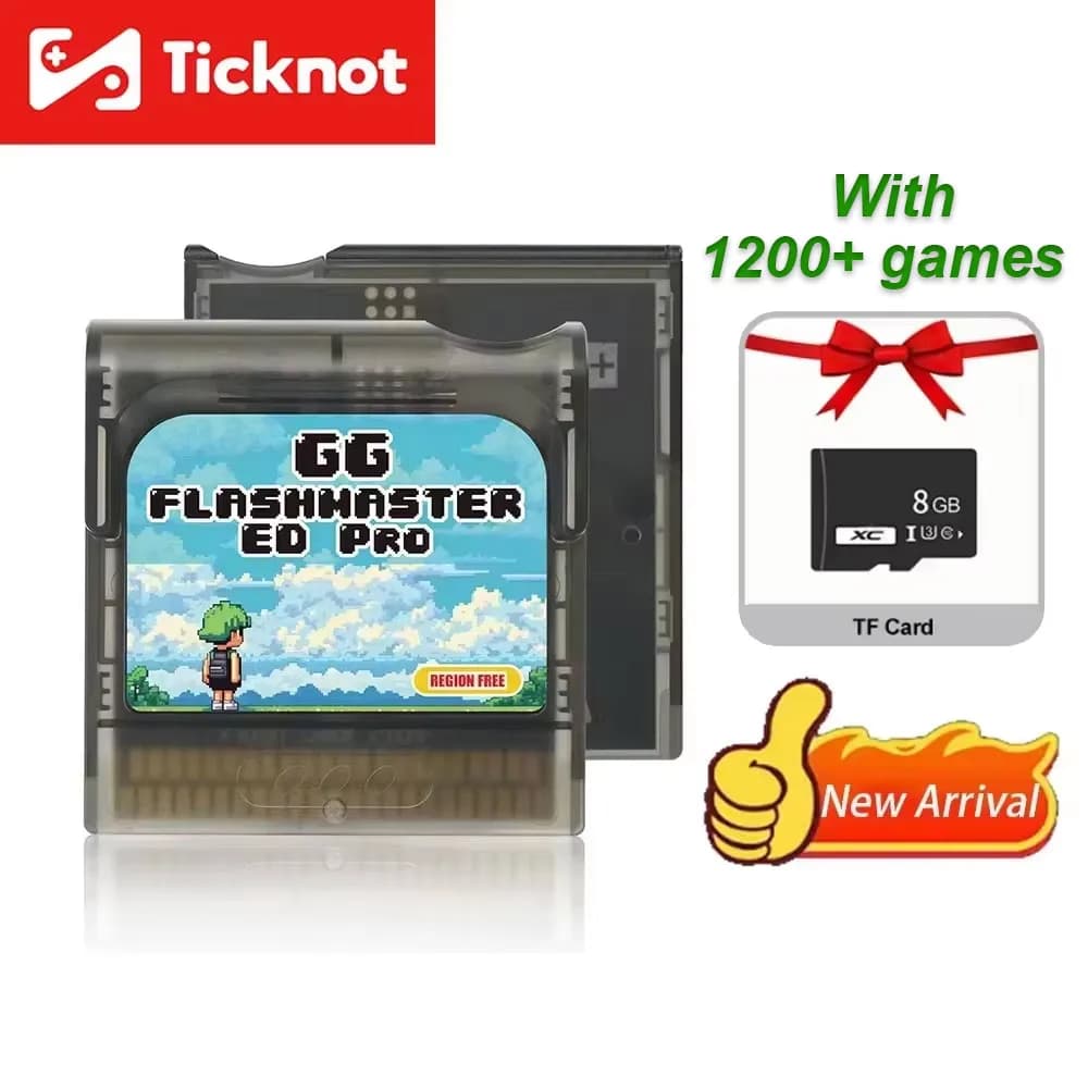 2026 New Upgrade 1200 in 1 GG FlashMaster Game Card For SEGA Game Gear Cartridge GG Cartridge With GB TF Card