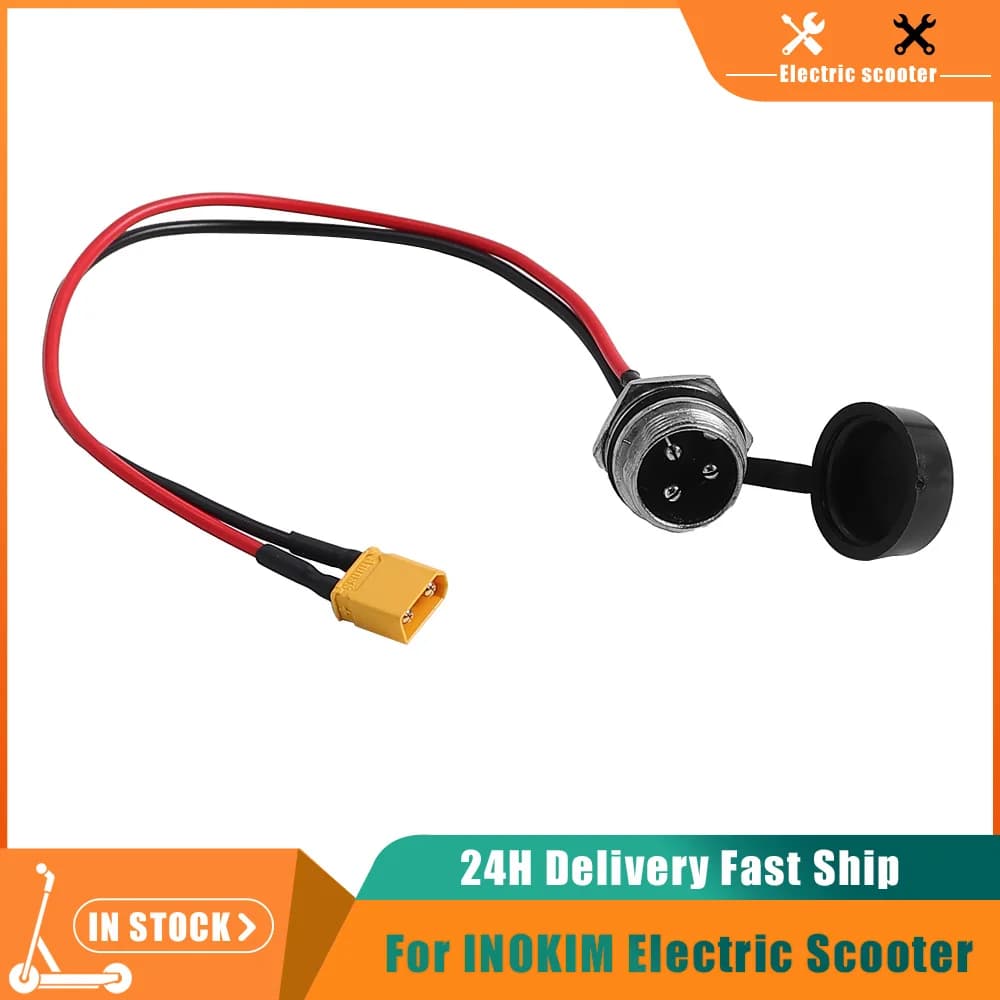 Aviation GX16 3-Pin Charging Socket for Some INOKIM OXO OX Electric Scooter Charge Plug Power Port Parts