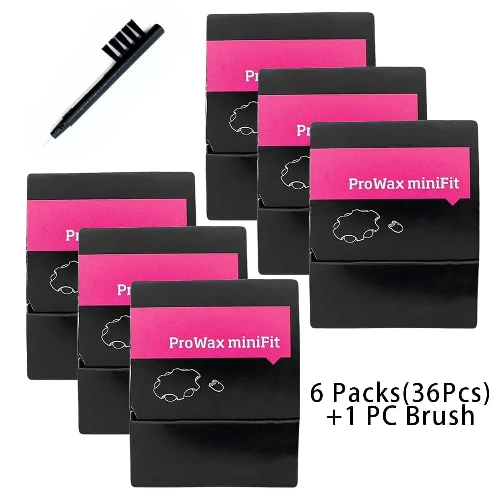 3/6/12 Packs ProWax MiniFit Hearing Aid Wax Guards for Oticon RIC RITE - Replacement Cerumen Filters, Earwax Protection