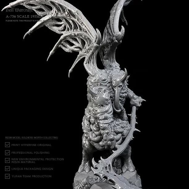 195mm Resin model kit colorless self-assembly  A-756