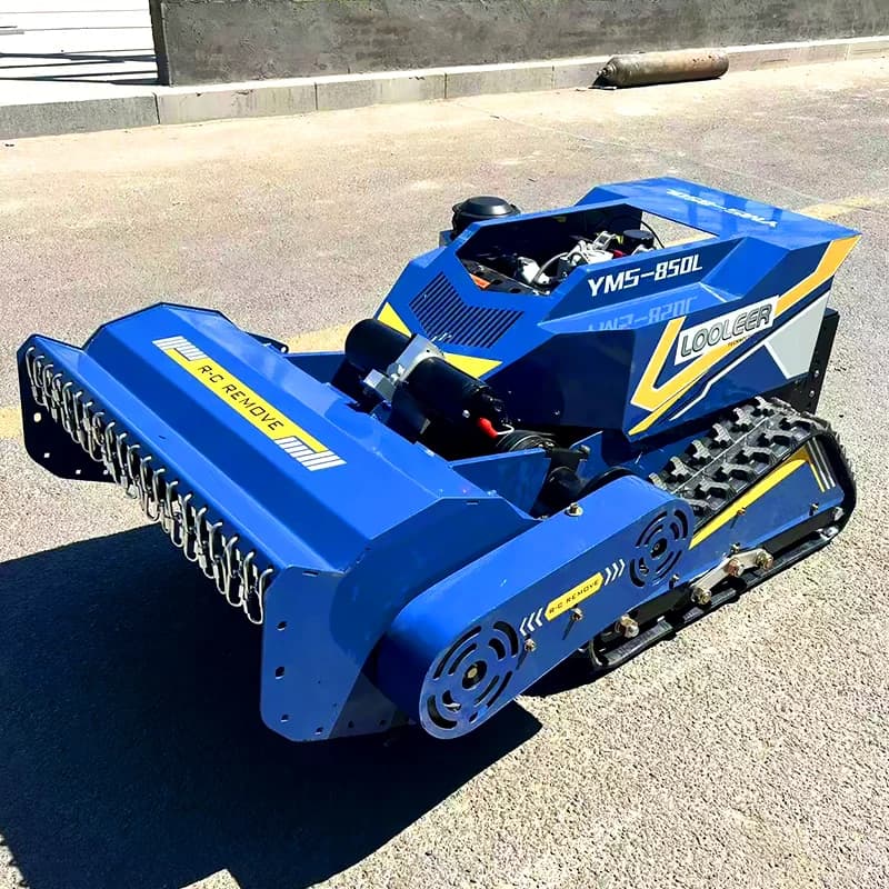 Customized CE EPA Diesel Engine All Terrain Agriculture Rubber Remote Control Robot Flail Lawn Mower