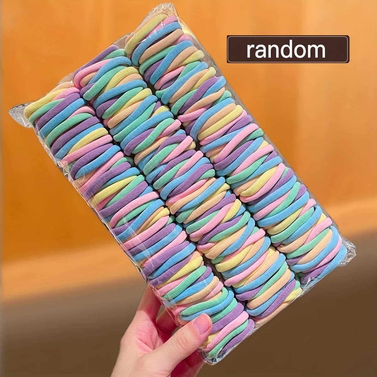 Random 200/600Pcs Women's Model,  Large Hair Tie Combination, Suitable for Daily Use, Recommended Gift Hair Accessories