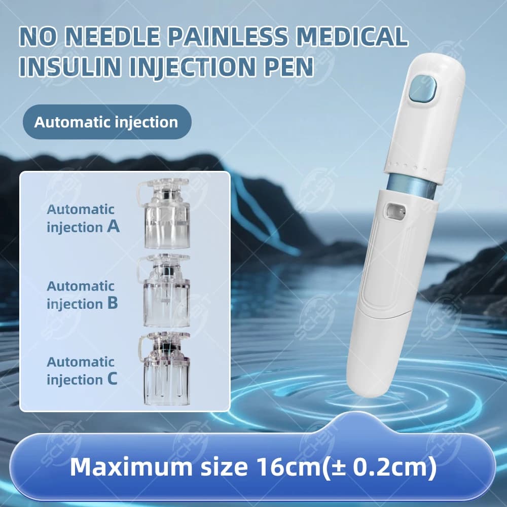 2024 New Adjustable Needle Free Injectable 2 in 1Painless Insulin Pen Needle Free Injection Insulin Syringe