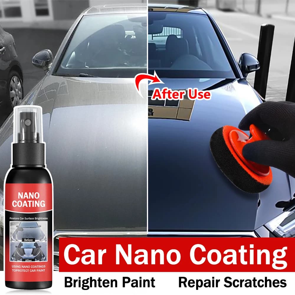 Car Nano Ceramic Coating Kit - Universal Professional Car Beauty, High Gloss Car Paint Repair Protection, Long-Lasting Gloss