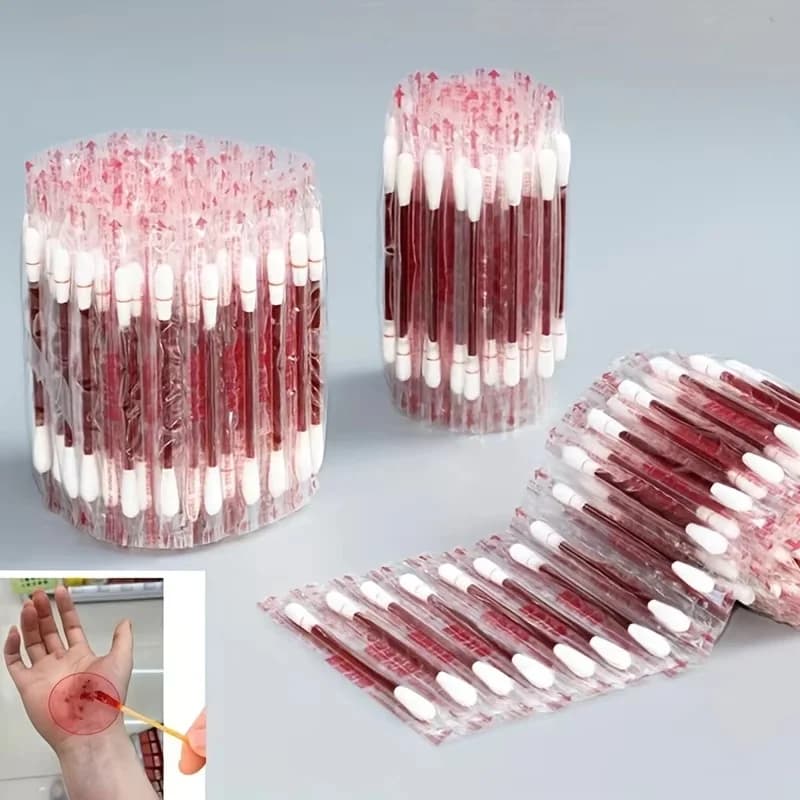 20/50pc Disposable8cmIodine Disinfectant Cotton SwabUsedfor Disinfecting Wounds and Cleaning Outdoor Survival First Aid Supplies