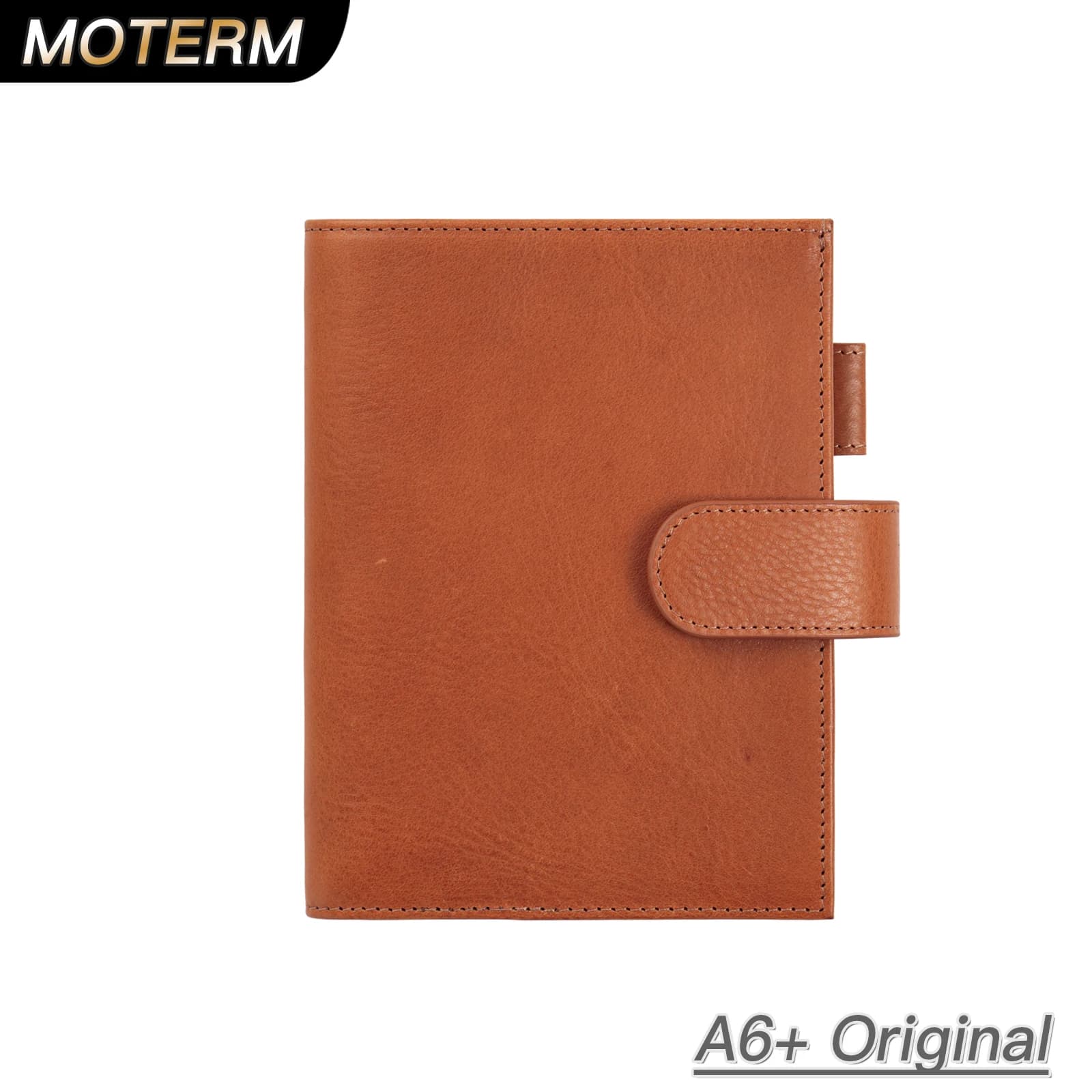 Moterm Full Grain Vegetable Tanned Leather Original A6 Plus Cover for A6 Stalogy Notebook Planner Organizer Agenda Journal Diary