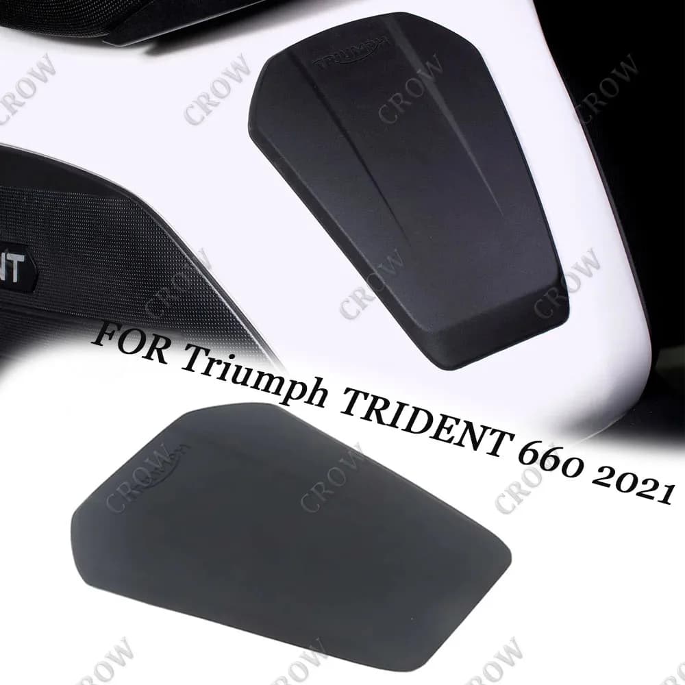 FOR Triumph TRIDENT 660 2021 Motorcycle Black Tank Pad Protector Sticker Decal Gas Knee Grip Tank Pad