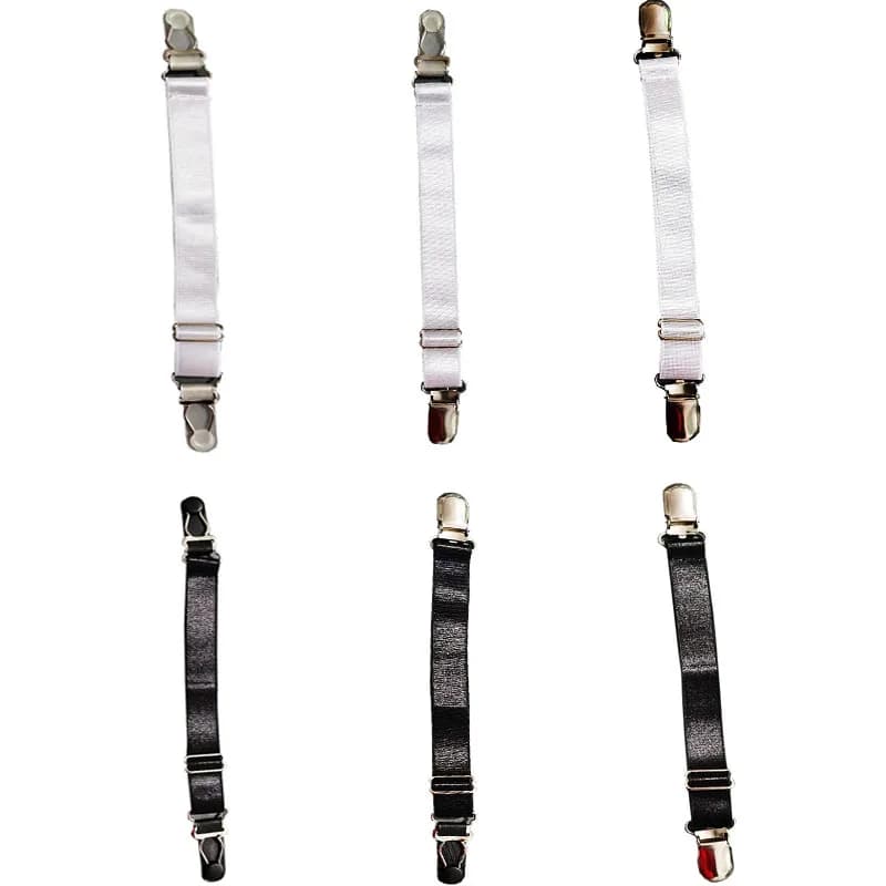Suspender Clips for Stockings Replacement Corset Holder Elastic Garter Belt Straps Shirt Holder Socks Fastener Accessories
