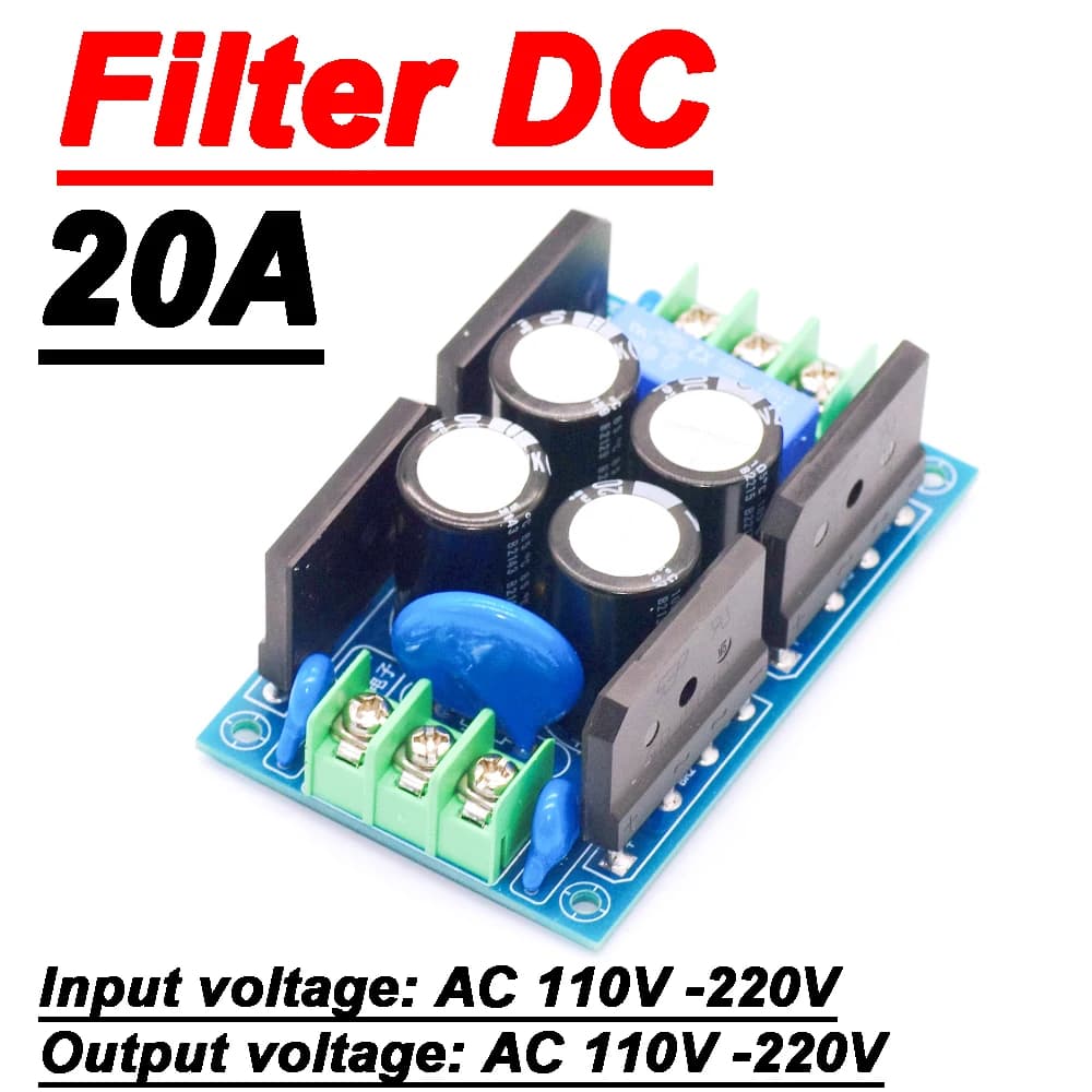 AC 110V 220V Power DC Blocking Filter DC Component Audio Isolation Transformer Eliminates Noise Overvoltage Surge Protection