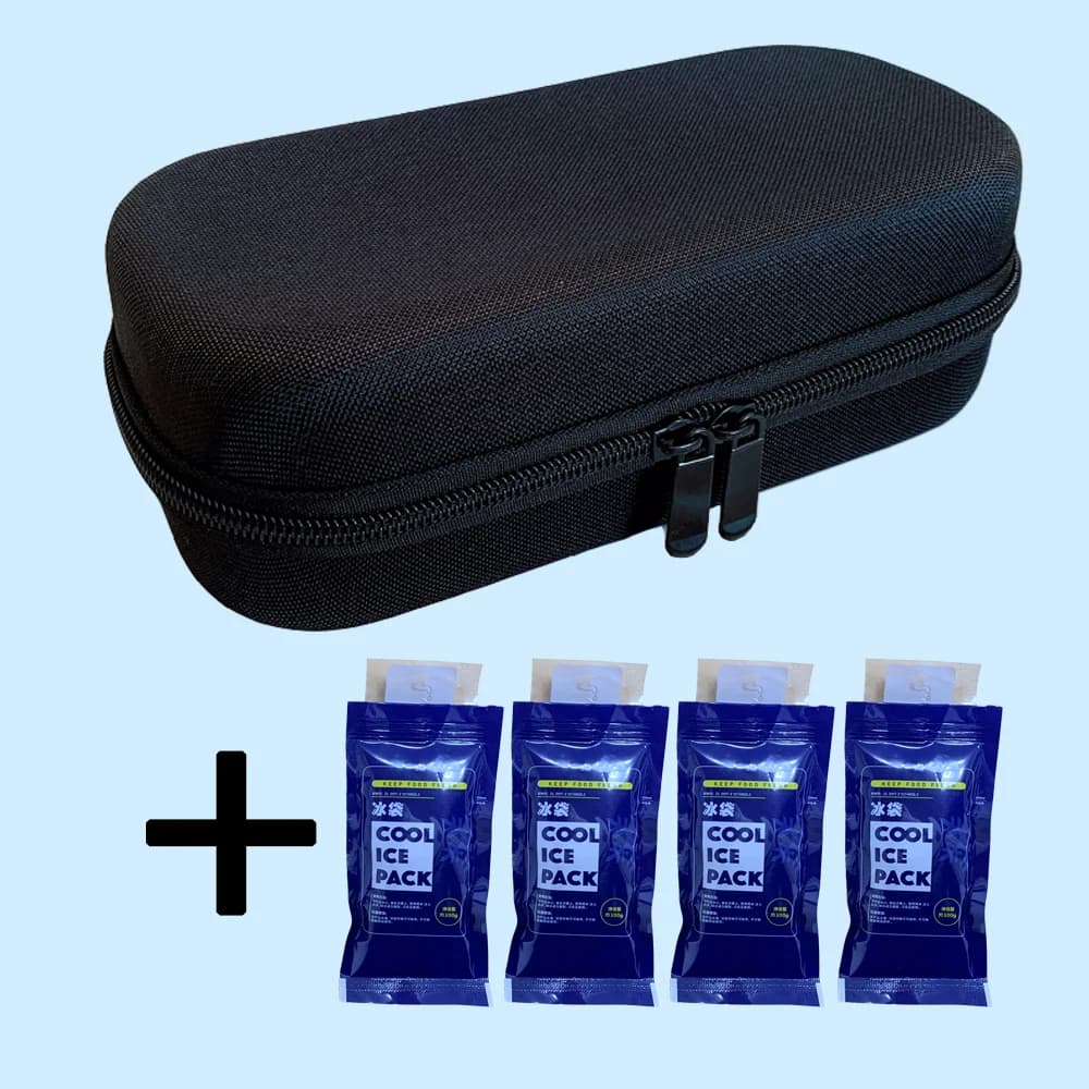 Medical Cooler Travel Pocket Packs Pouch Drug Freezer Box For Diabetes EVA Insulin Pen Case Cooling Storage With 4 Ice Pack