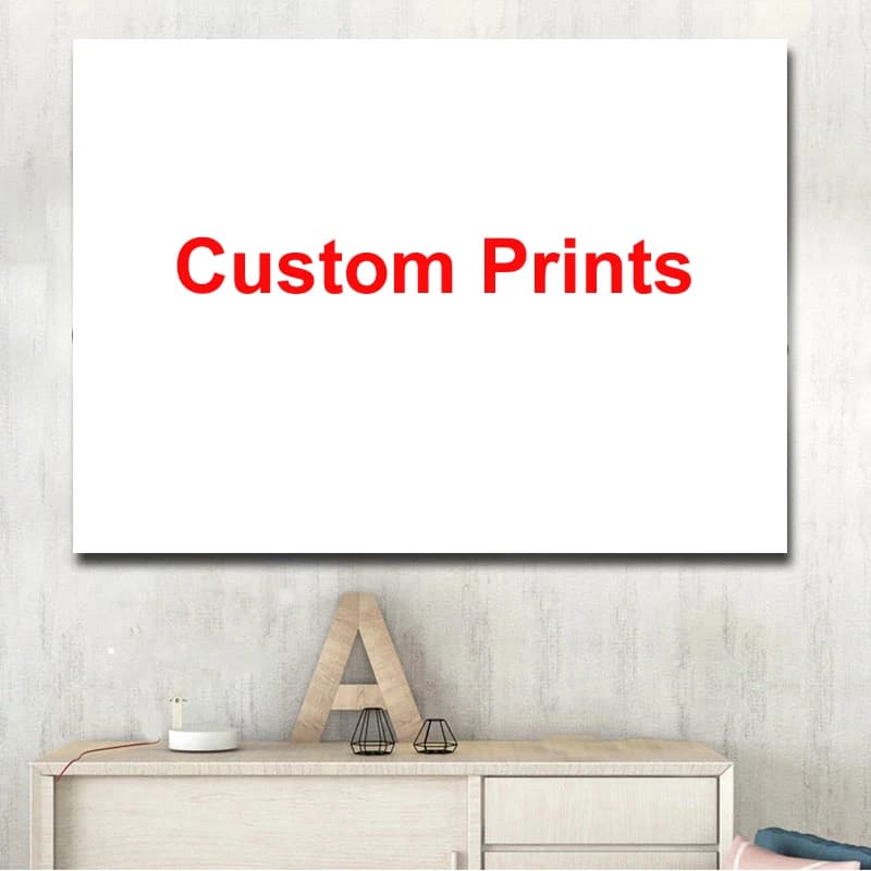 Custom Prints Canvas Painting DIY Posters Your Photo Favorite Family Customized Picture For Living Room Home Wall Decor No Frame