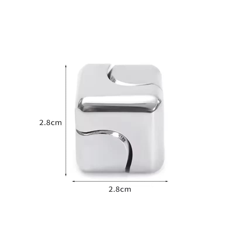 Metal Cube Spinner Fidget Toy Fingertips 3D Puzzle Gyro Gear Sensory Anti Stress Relief Educational Games for  Adults