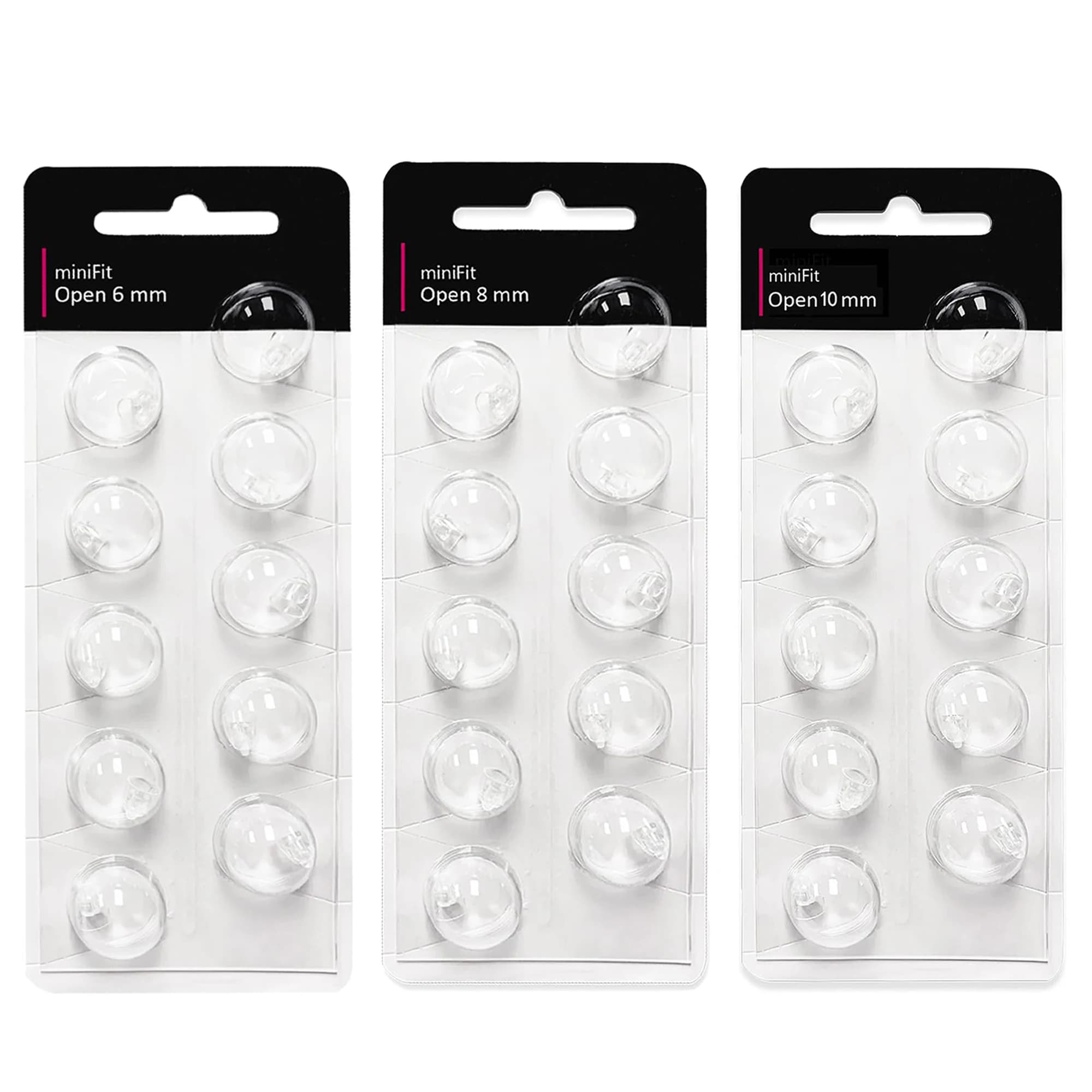 Open Vent  Hearing Aid Domes for Oticon Minifit, Ear Caps Replacements Parts Accessories Domes for Oticon Hearing Aid