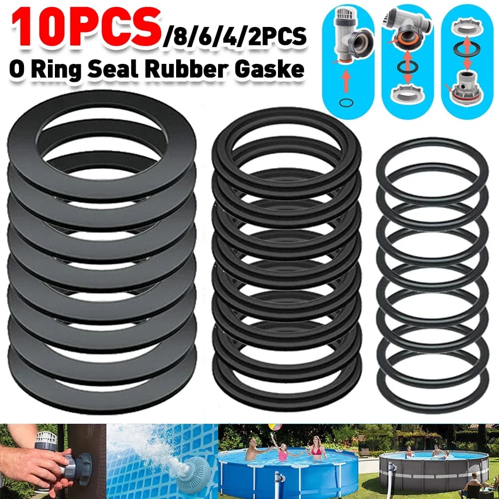 2/4/6/10pcs Rubber Washer for Intex Poolnars10747/25006 O Ring Gasket Replacement Seal Rubber Gasket Swimming Pool Accessories