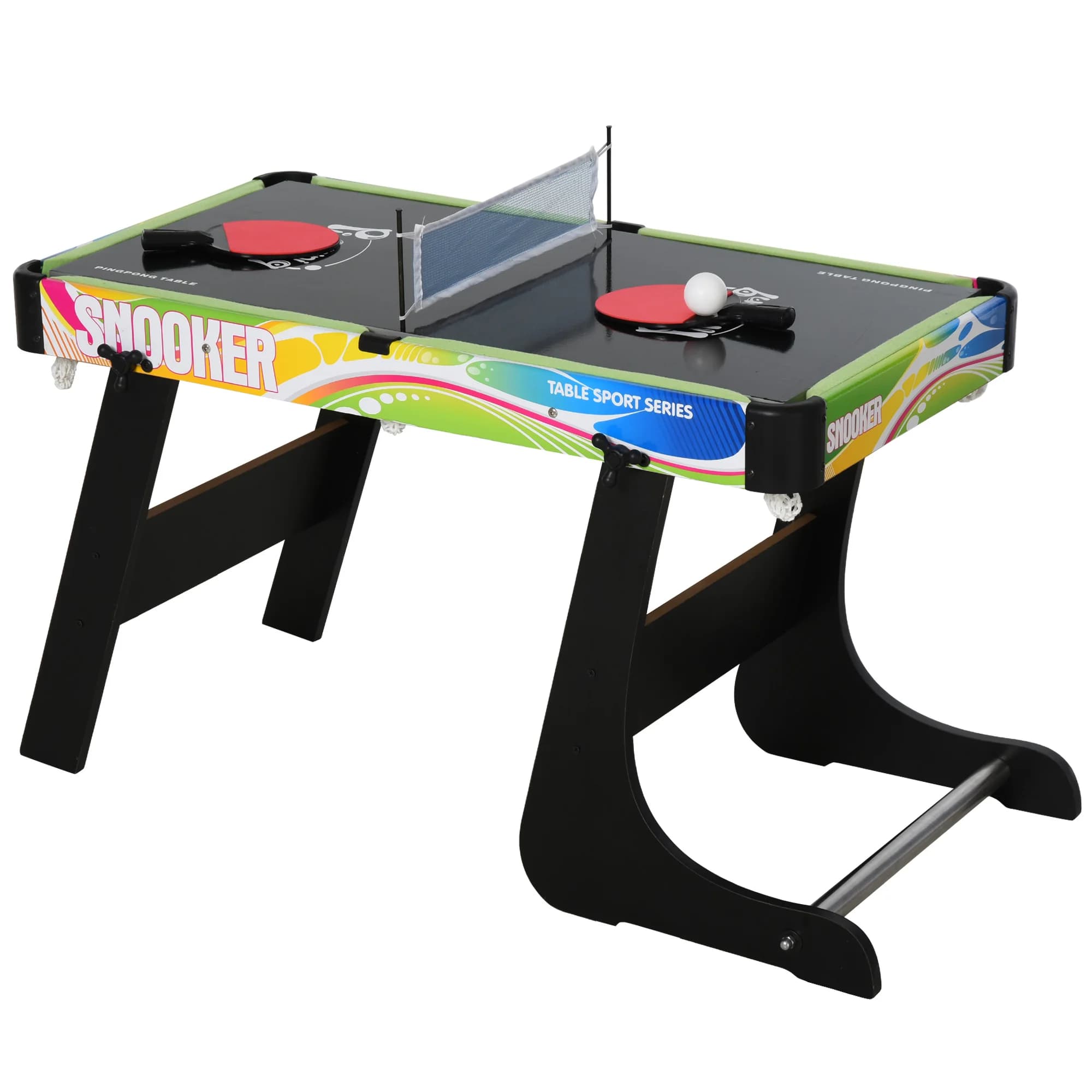 Homcom Multi-Game Table 4 in 1 Design Foosball Hockey Billiards Ping-Pong