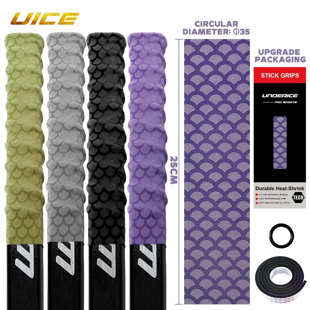 UICE Hockey Grip Tape Ice Hockey Stick Tape Heat Shrinkable Sleeve Thickened 0.4mm For Tennis Fishing Badminton Sport Stick Grip