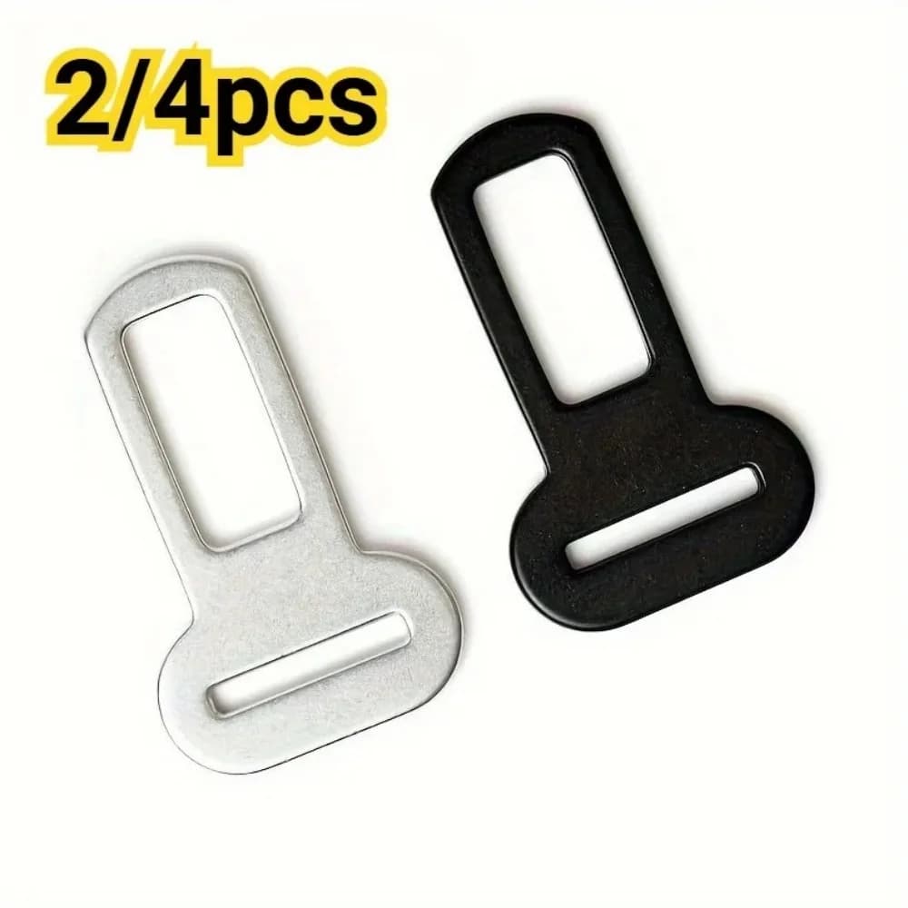 2/4 Pet Seat Belt Adapters Car Metal Clips for Pet Leashes, Compatible with Truck & Car Seats