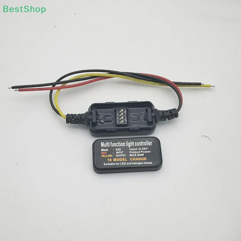 1PCS DC9-26V 16 Modes Adjustable LED Brake Light Flasher Strobe Controller Module For Car Motorcycle Truck Flash Tail Stop Lamp