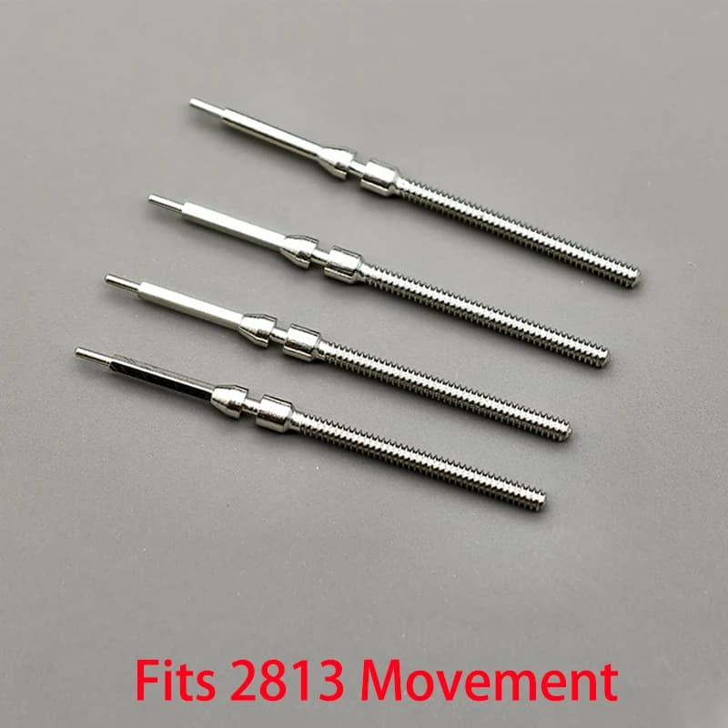 2PCS/4PCS 2813 Stainless Steel Crown Movement Crown Stem Fits For 2813 Automatic Mechanical Movement Stem Repair Accessories