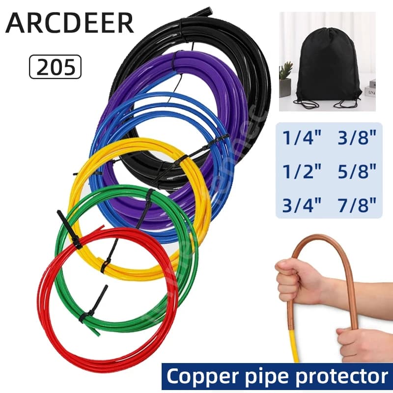 PE Plastic Copper Pipe Protector 1/4"/3/8"/1/2"/5/8" Anti-Deformation Copper Pipe Protection Tool Tube for Air Conditioning 205