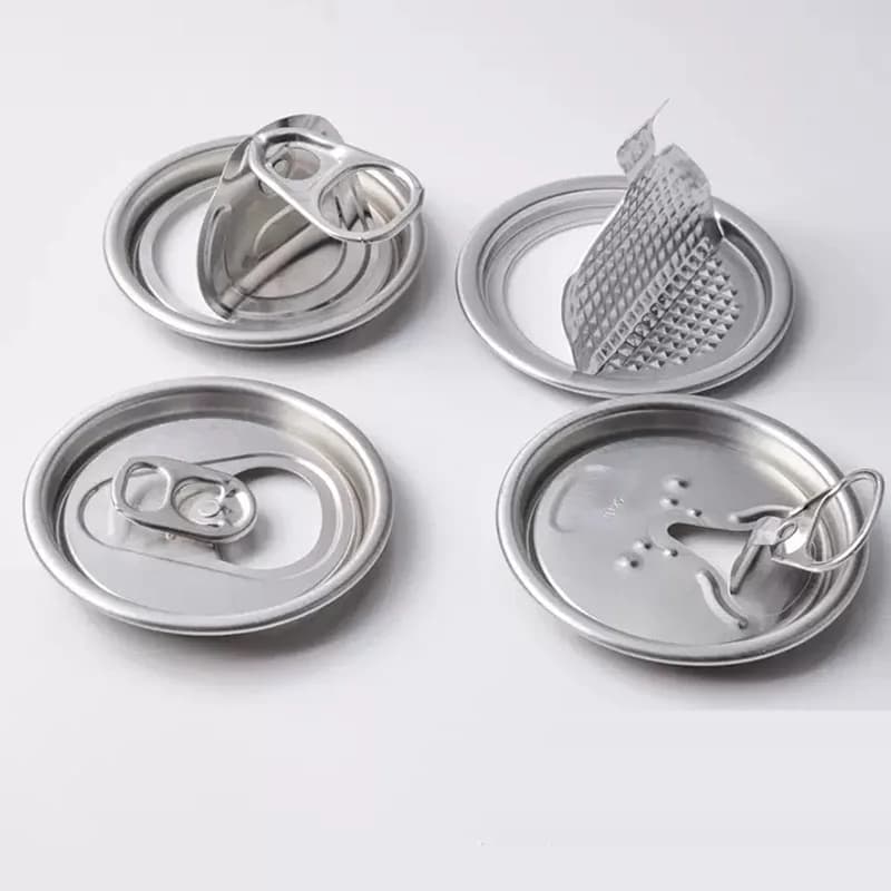 Aluminum Pull Ring 100pcs Aluminum Food Can Pull Ring Lid Can Regular Mouth Canning Leak-Proof Seal Lids Cover Storager Bottle E