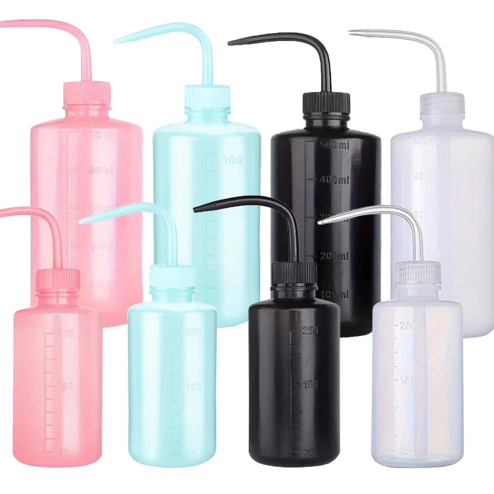 250/500ml Tattoo Spray Bottle High Quality Plastic Safety Wash Bottles Lab Non-Spray Tattoo Squeeze Bottle Tattoo Accessories