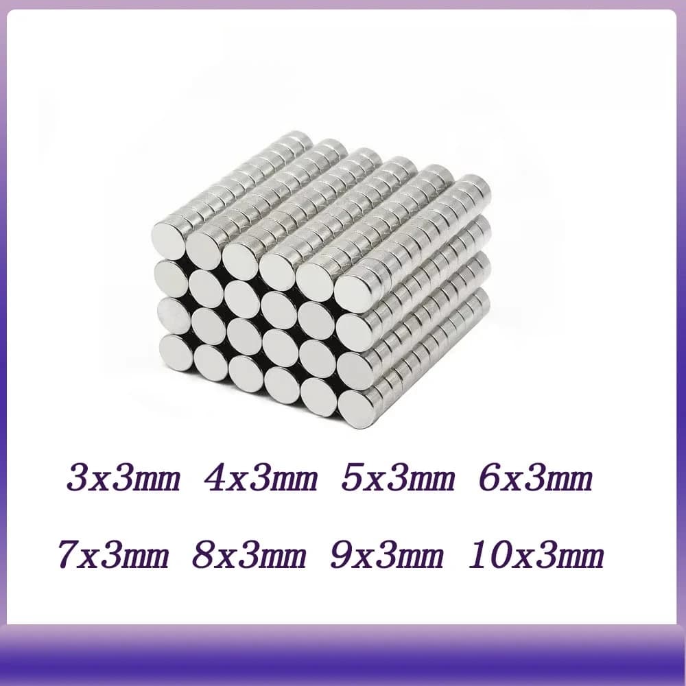 6x3 mm Disc Bulk Magnet 5x3mm Small  Powerful Magnets For Refrigerator,Office, DIY 7x3  8*3mm 9*3 10*3 4*3 3*3mm