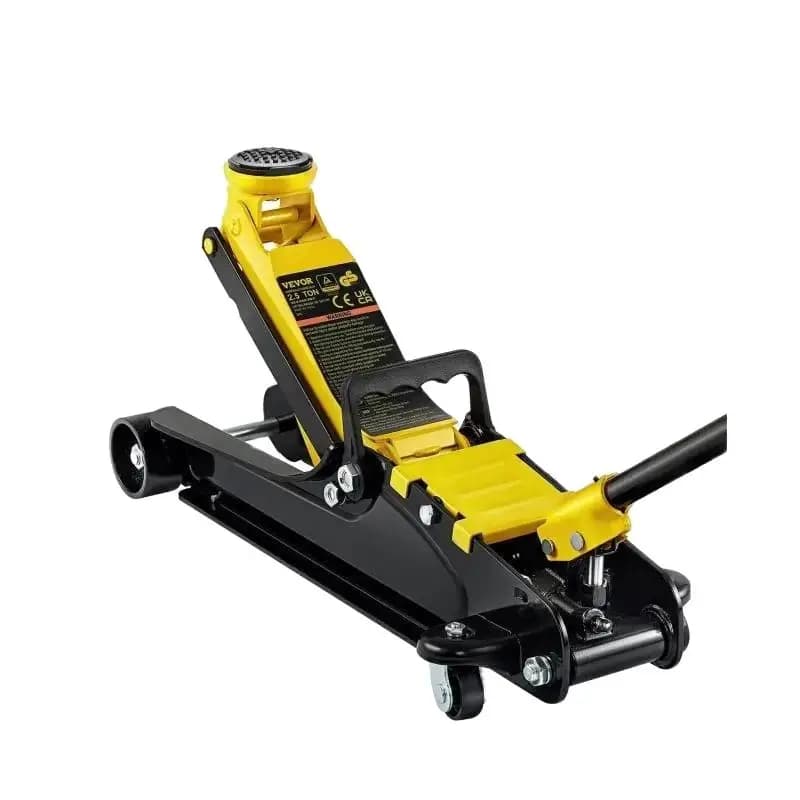 SucceBuy 2.5T Floor Hydraulic Jack Pneumatic Low Profile Floor Jack Heavy-Duty Steel Racing Floor Jack with Piston Lift Pump
