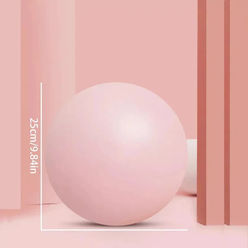 Thickened Mini Exercise Ball 25cm for Pilates & Yoga, Anti-Explosion Design for Leg Toning and Hip Lift, Home Workout