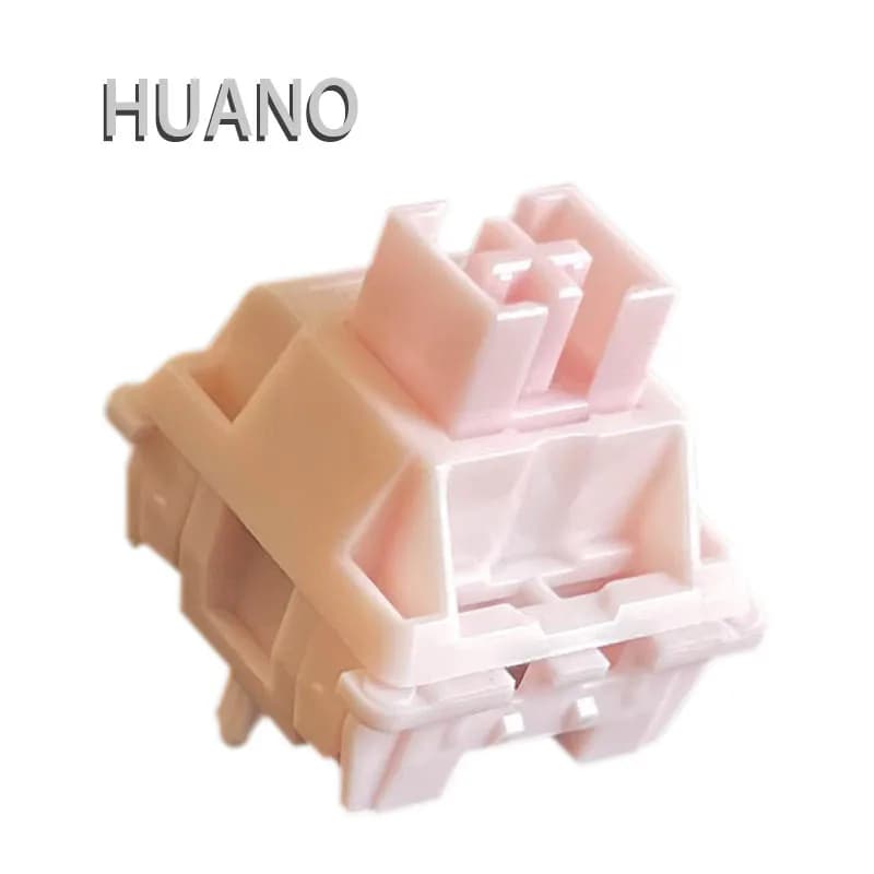 HUANO Sakura Switch Mechanical keyboard Switches POK POM PA66 Luxury Material Fine lubrication 35g Linear 23.55mm Japan Spring