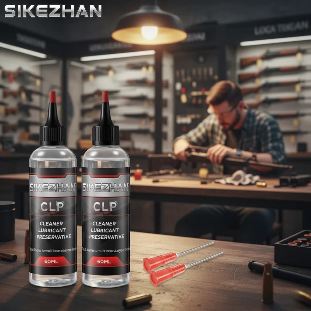 Gun Oil CLP Cleaner Lubricant with Precision Needle Tip Oiler for Rifle Pistol Shotgun Firearm Maintenance & Care 60ml