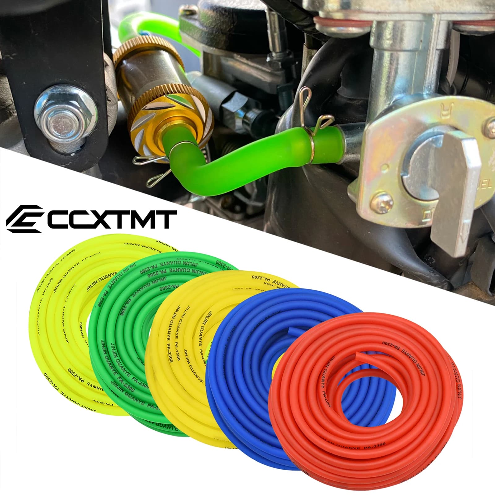 3M 5M 10M Motorcycle ATV Scooter Gas Oil Pipe Rubber Soft Tube Petrol Fuel Line Hose For Suzuki KTM Yamaha Honda Kawasaki Etc