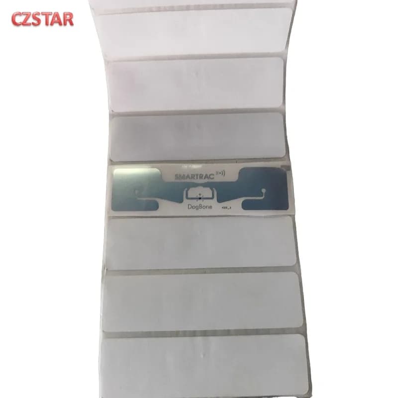 promotion 100pcs smartrac dogbone wet inlay paper label uhf long range rfid tag impinj monza r6 epc gen2 passive uhf rfid tag