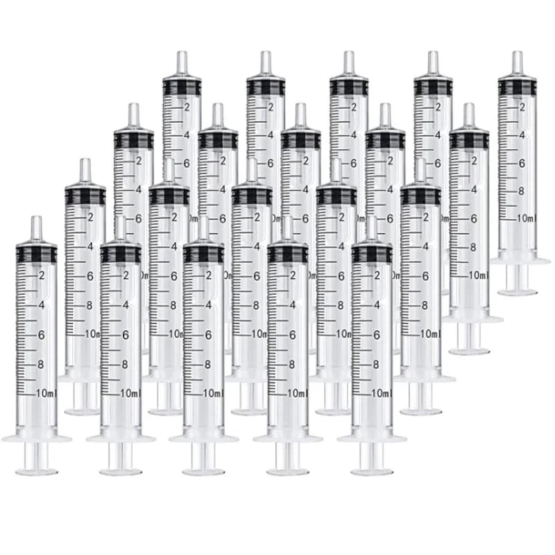10Pcs 1ml-20ml Plastic Reusable Syringe For Measuring Nutrient Hydroponics Kithchen Tool  puppy accessories pet items Wholesale